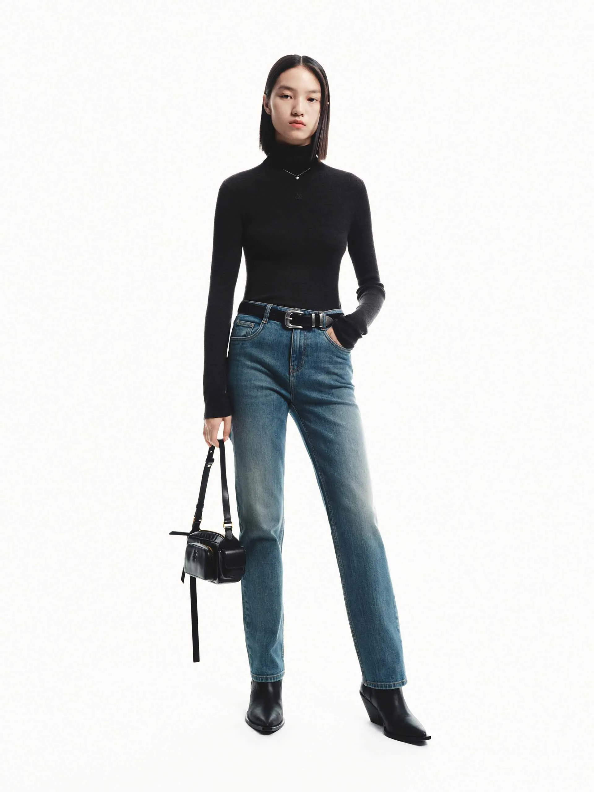 Fitted Straight Jeans sold by Mo&Co product image thumbnail 2