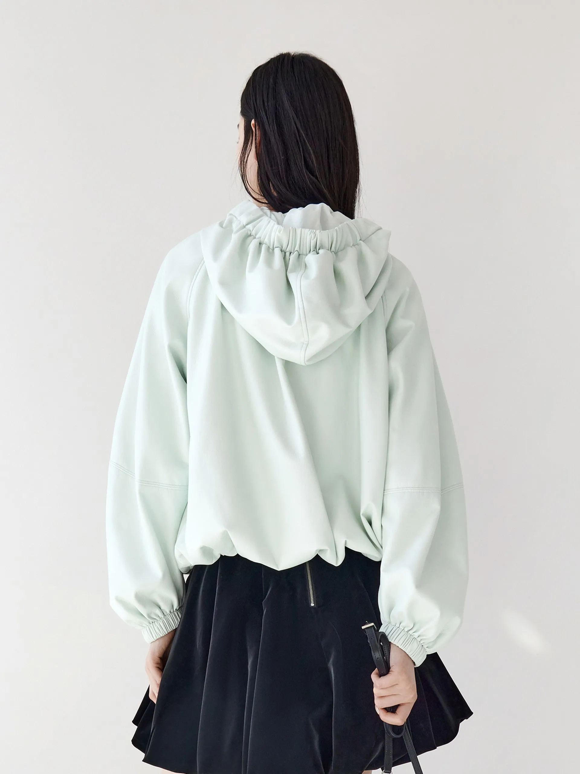 Faux Leather Zip Up Jacket sold by Mo&Co product image thumbnail 4