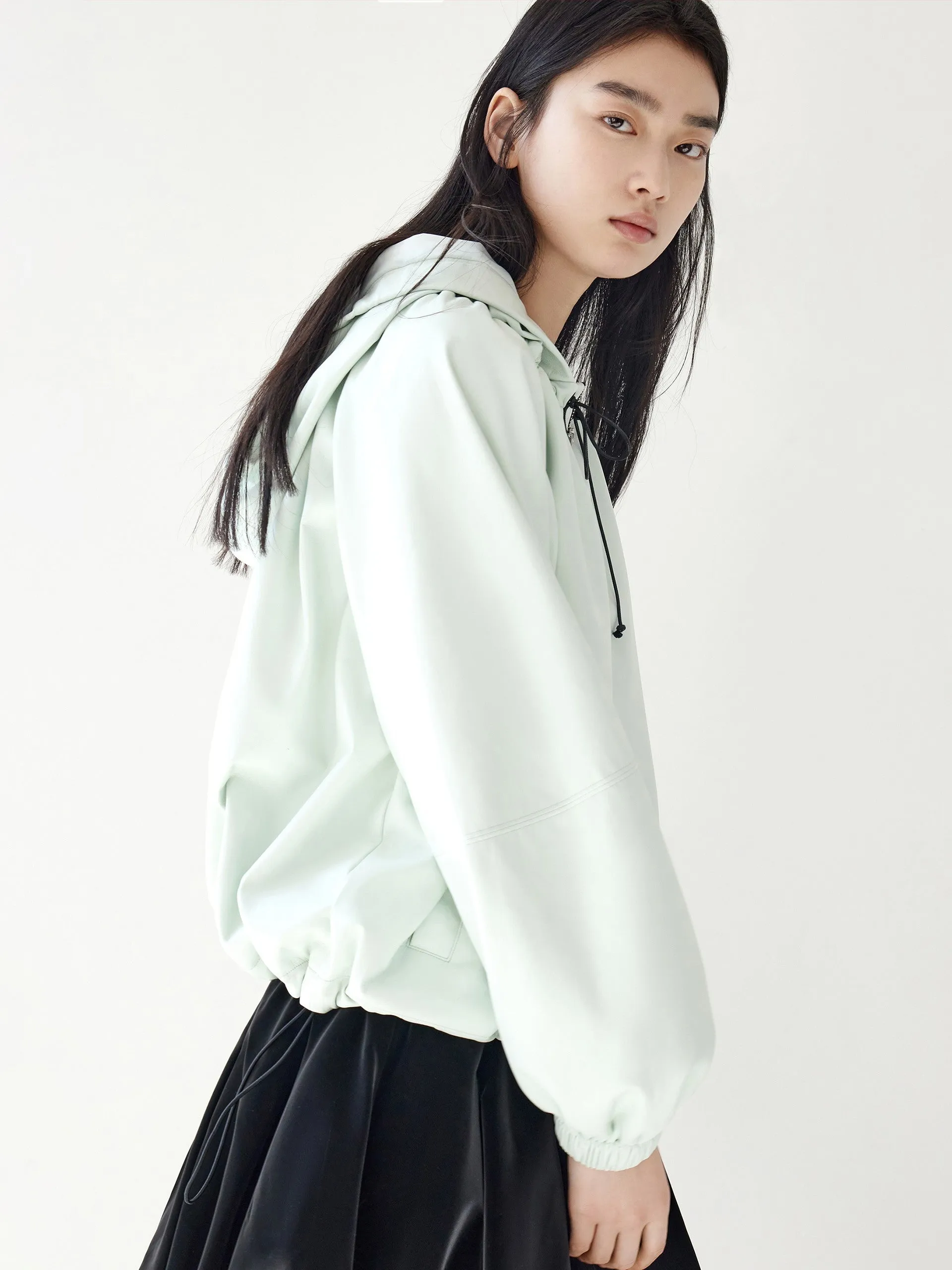 Faux Leather Zip Up Jacket sold by Mo&Co product image thumbnail 5