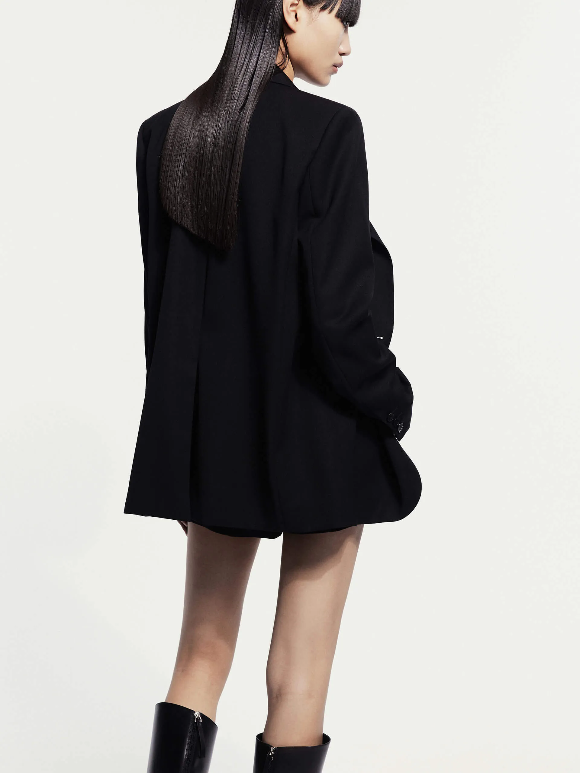 Peak Lapel Wool Blazer sold by Mo&Co product image thumbnail 3