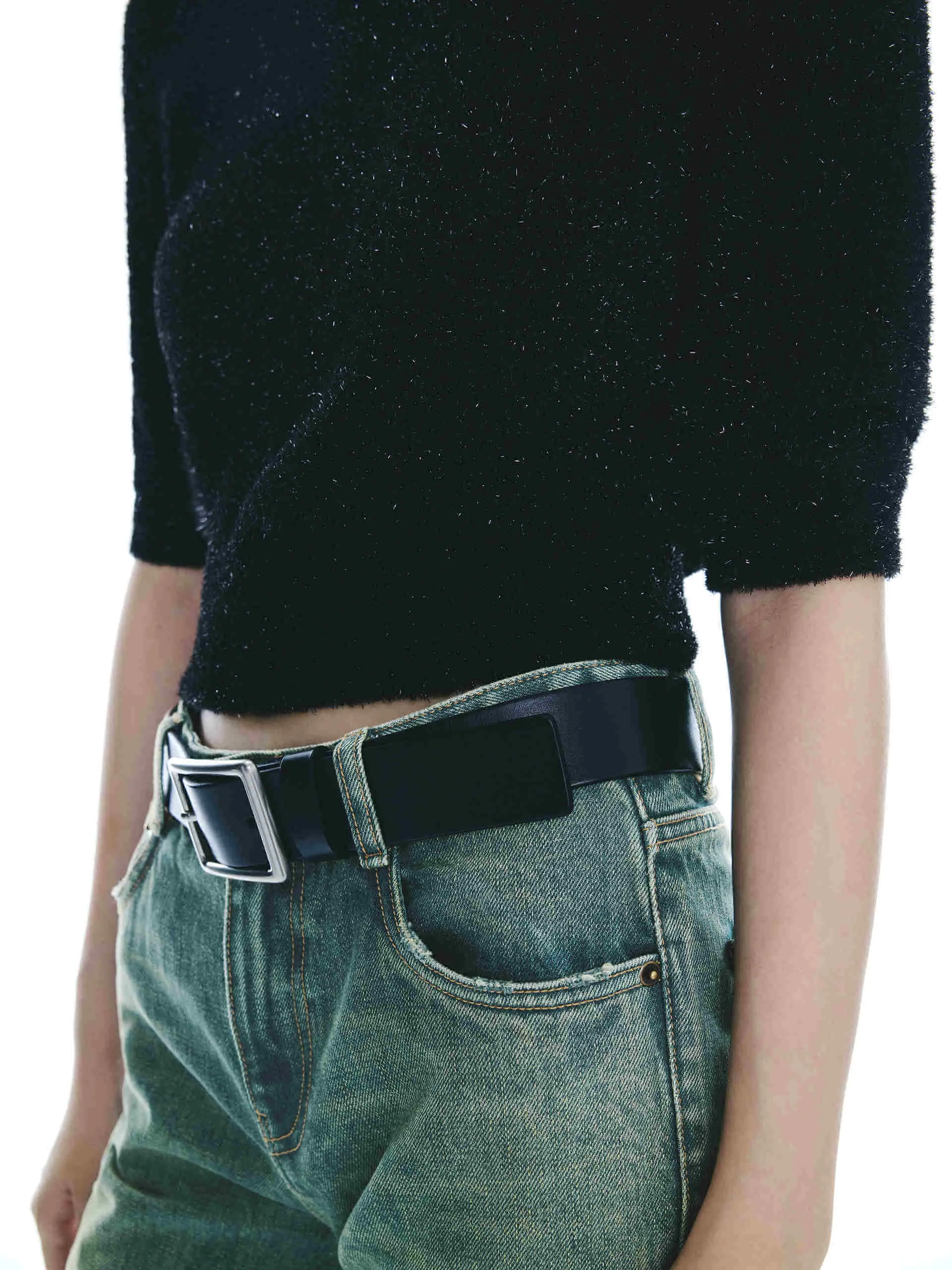 Ribbed Trim Knitted Top sold by Mo&Co product image thumbnail 3