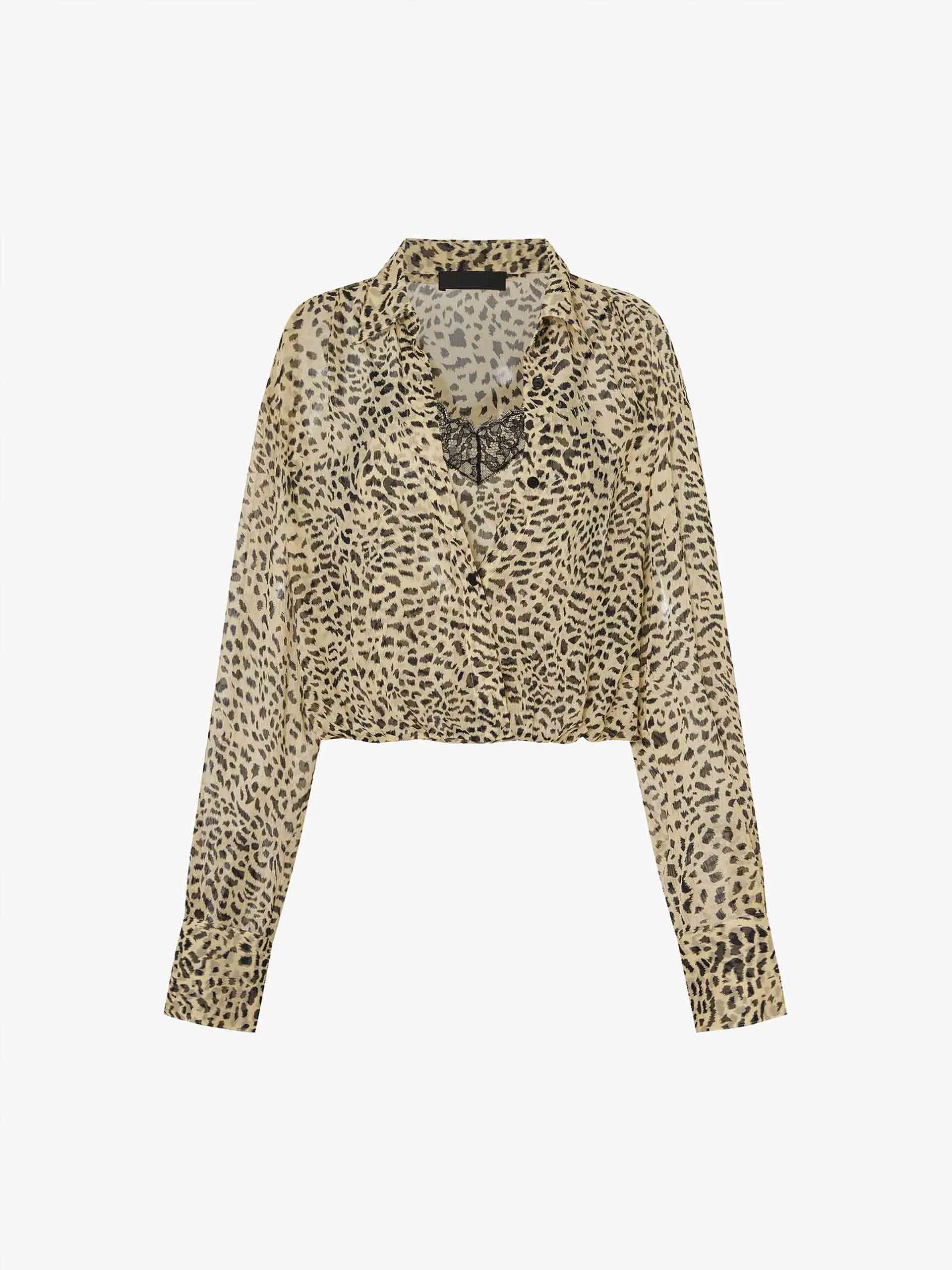 Leopard Print Silk Blouse sold by Mo&Co product image thumbnail 5