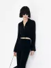 Silk Cropped Shirt sold by Mo&Co