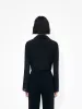 Silk Cropped Shirt sold by Mo&Co