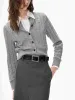 Fitted Crew Neck Cardigan sold by Mo&Co