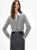 Fitted Crew Neck Cardigan sold by Mo&Co