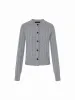 Fitted Crew Neck Cardigan sold by Mo&Co