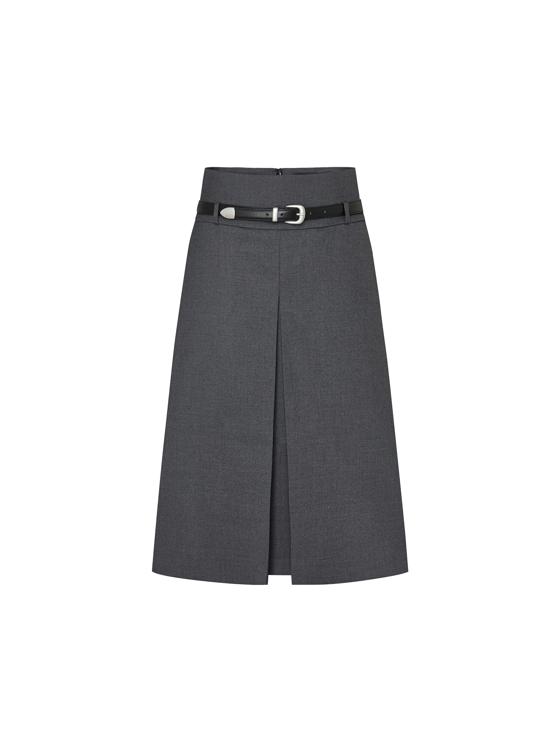 Pleated Midi Skirt with Belt sold by Mo&Co product image thumbnail 5