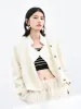 Vintage Cotton-blend Cropped Coat sold by Mo&Co