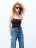 Contrasting Ribbed Tank Top sold by Mo&Co