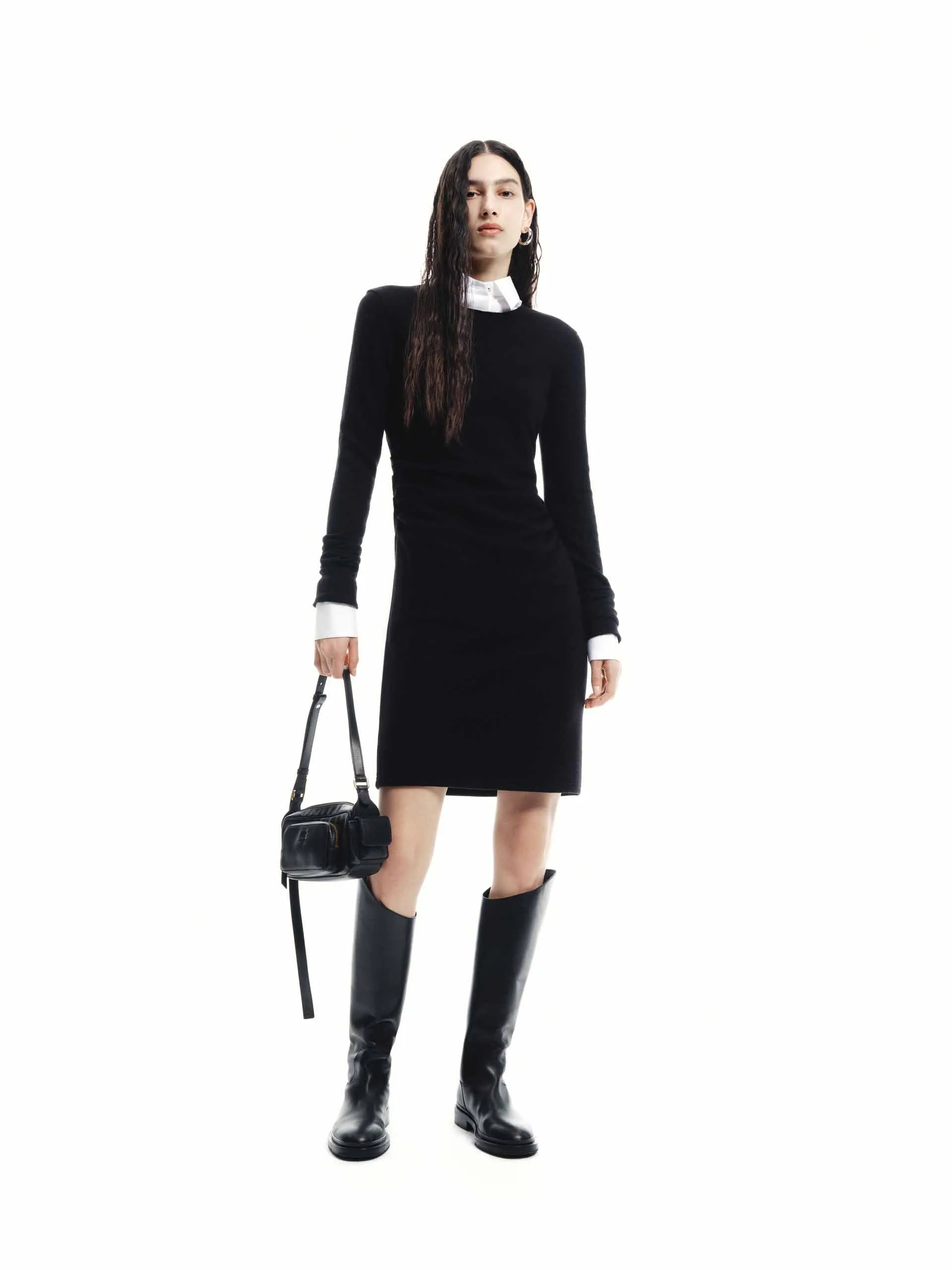 Mini Length Wool Dress sold by Mo&Co product image thumbnail 2
