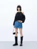 A-line silhouette Denim Skirt sold by Mo&Co