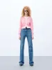 Contrast Details Cropped Cardigan sold by Mo&Co