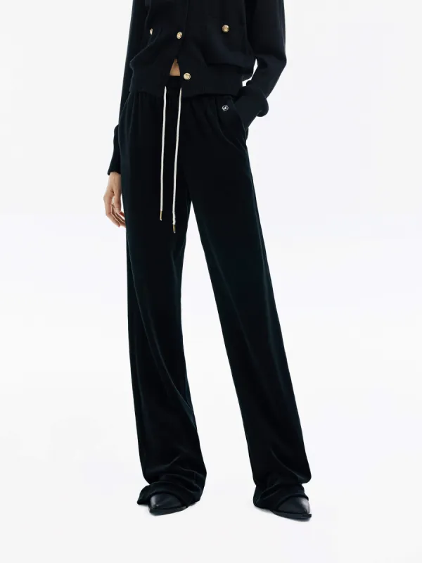 Velvet Texture Elasticated Pants sold by Mo&Co
