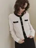 Contrast Knitted Cardigan sold by Mo&Co