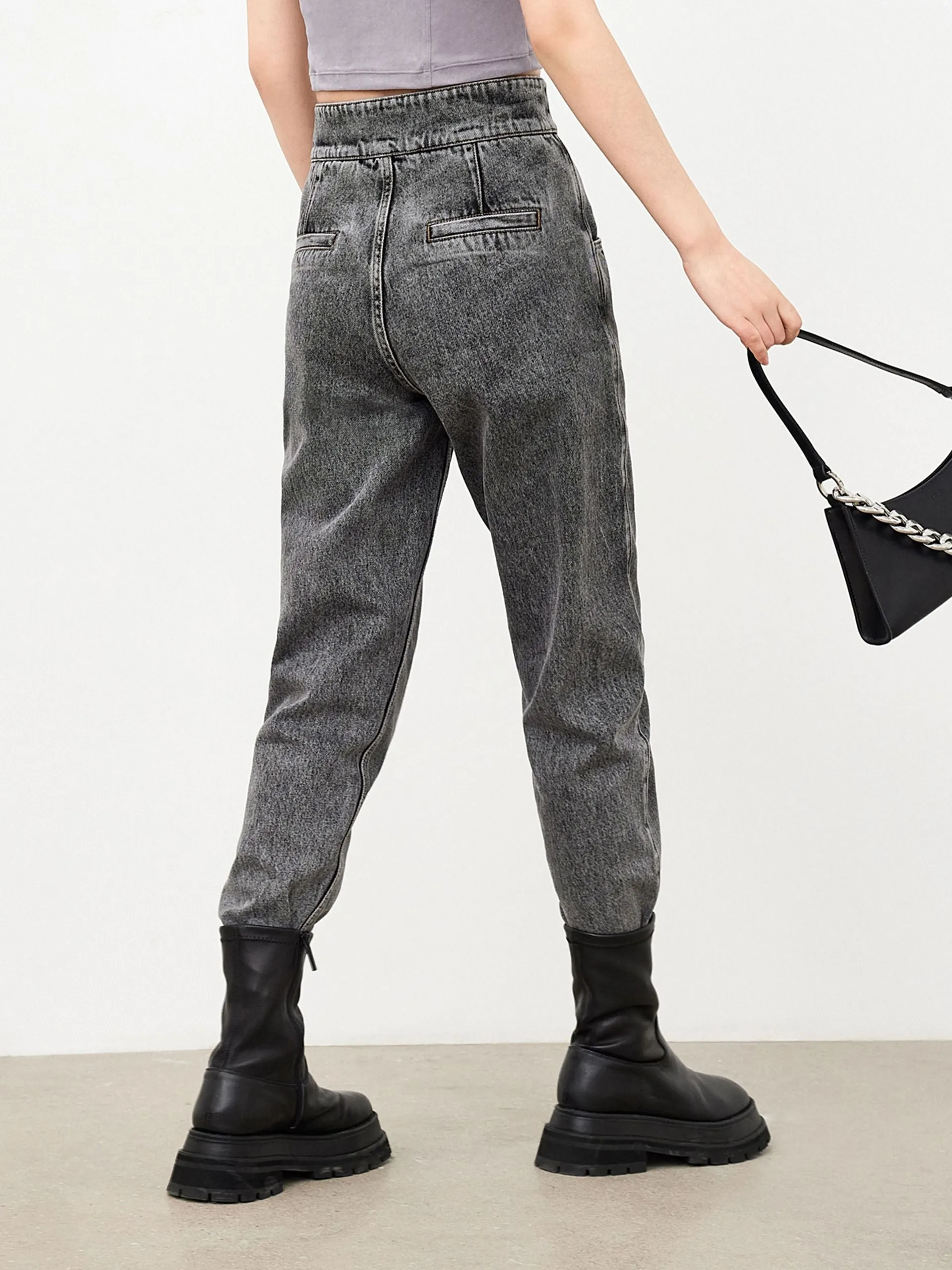 High Waist Straight Leg Jeans sold by Mo&Co product image thumbnail 4