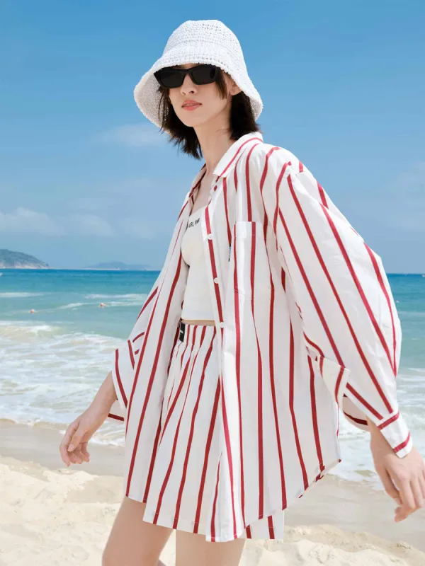 Cotton Striped Shirt sold by Mo&Co