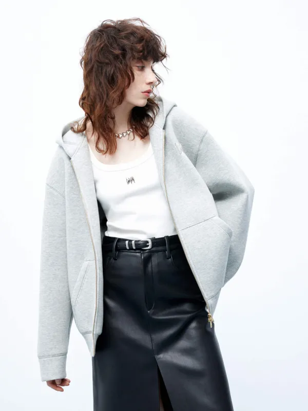 Two Way Zipper Hood Jacket sold by Mo&Co