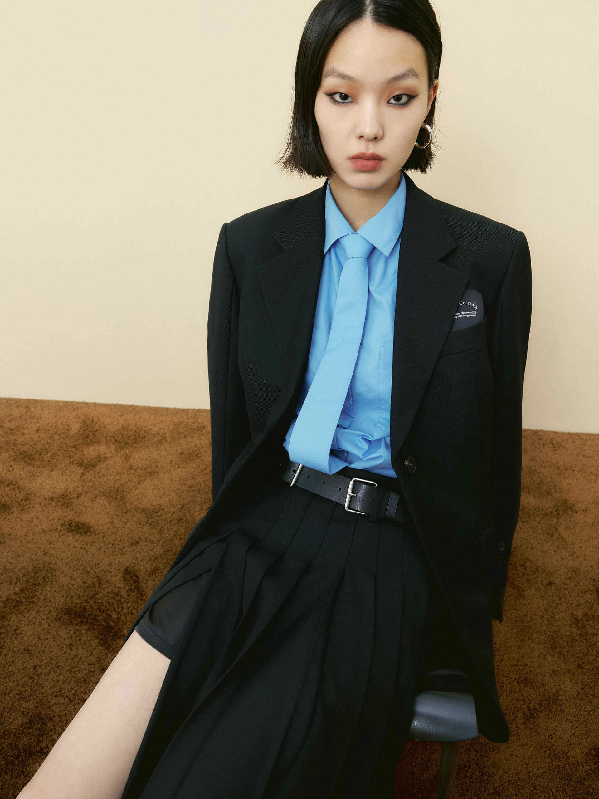 Include Belt Tailored Blazer sold by Mo&Co