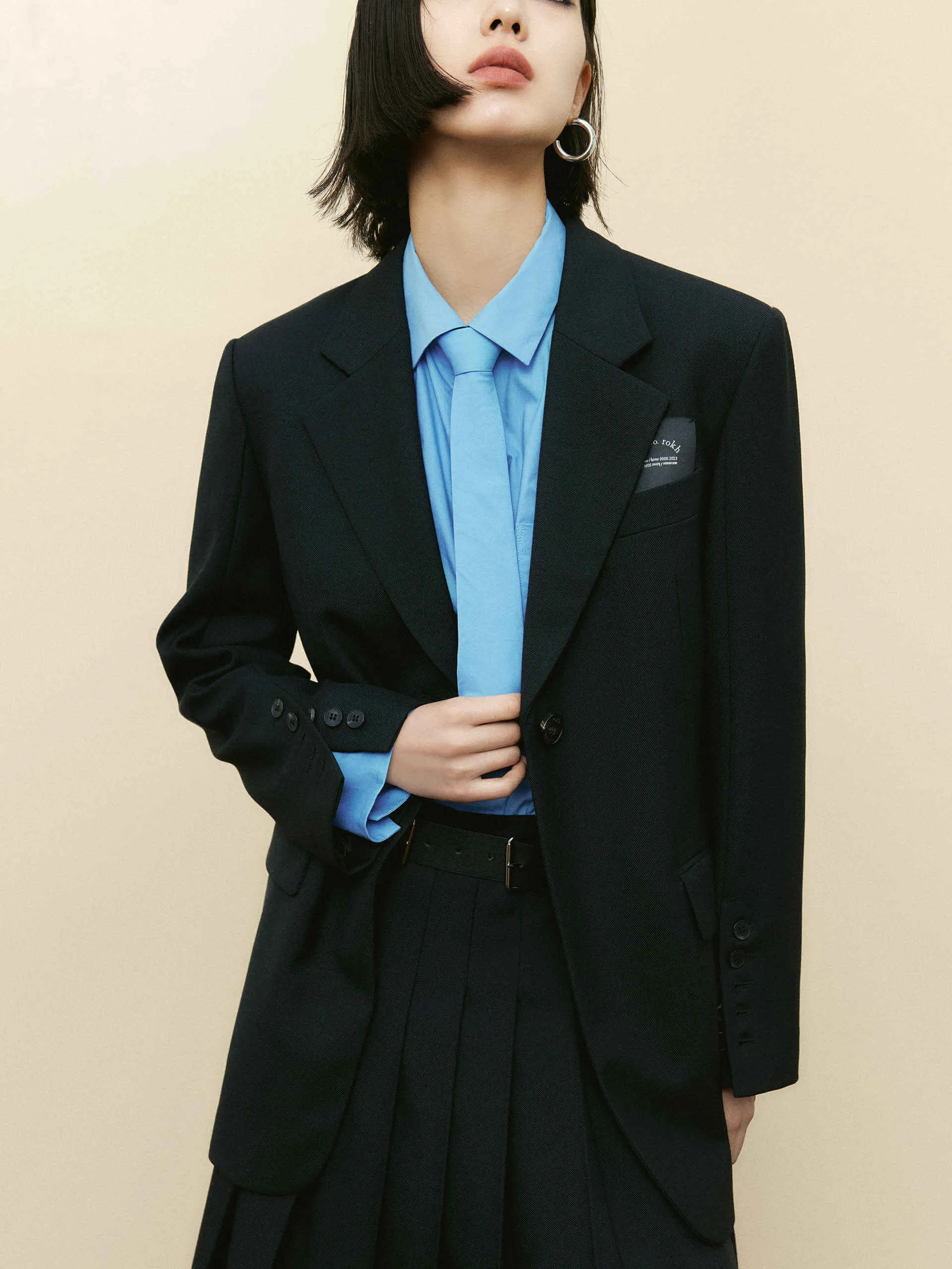 Include Belt Tailored Blazer sold by Mo&Co product image thumbnail 3