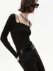 Fine Knitted Scoop Neck Top sold by Mo&Co