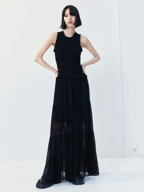 Smocked Maxi Dress sold by Mo&Co