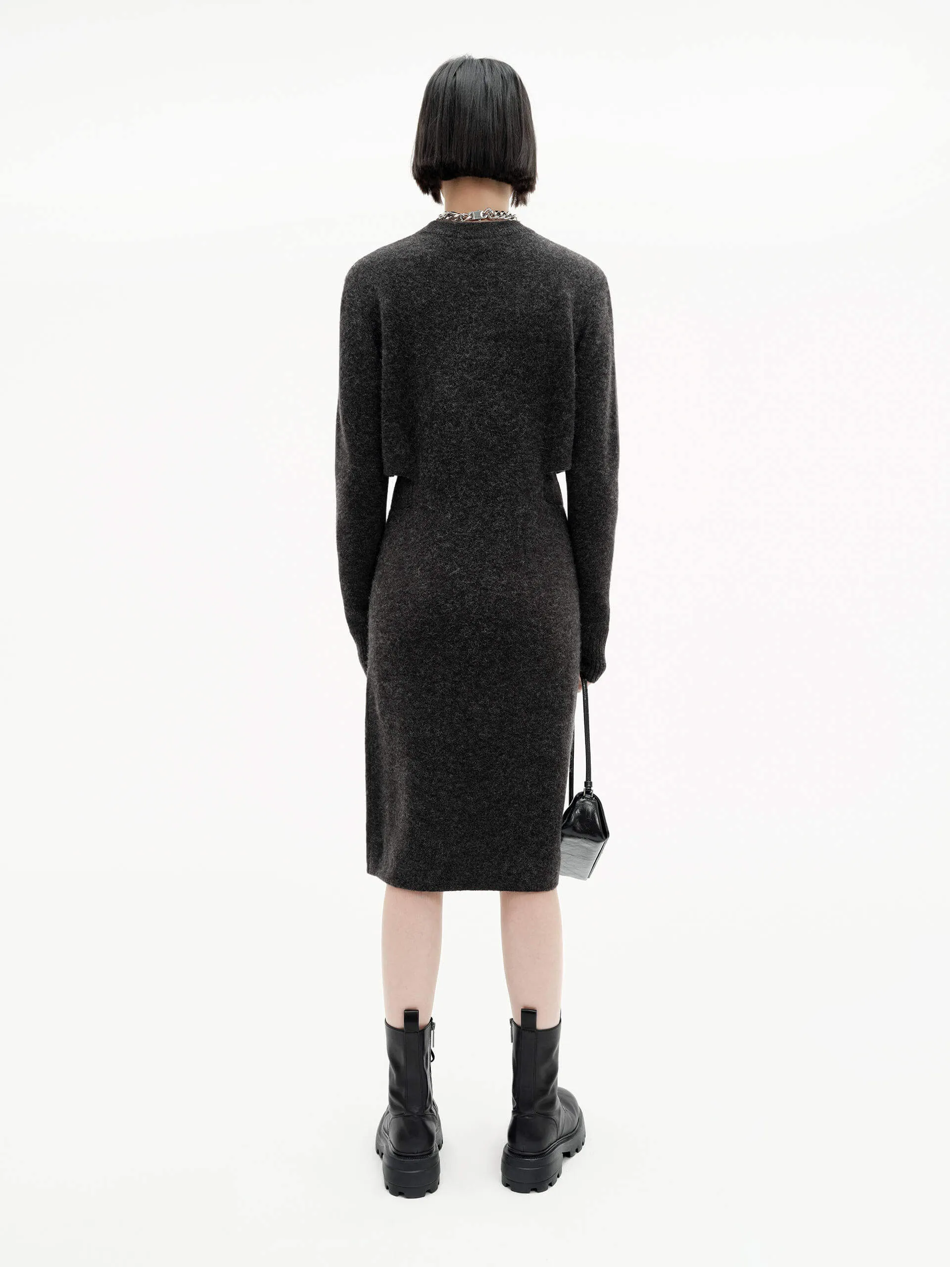 Cutout Waist Mid Dress sold by Mo&Co product image thumbnail 2