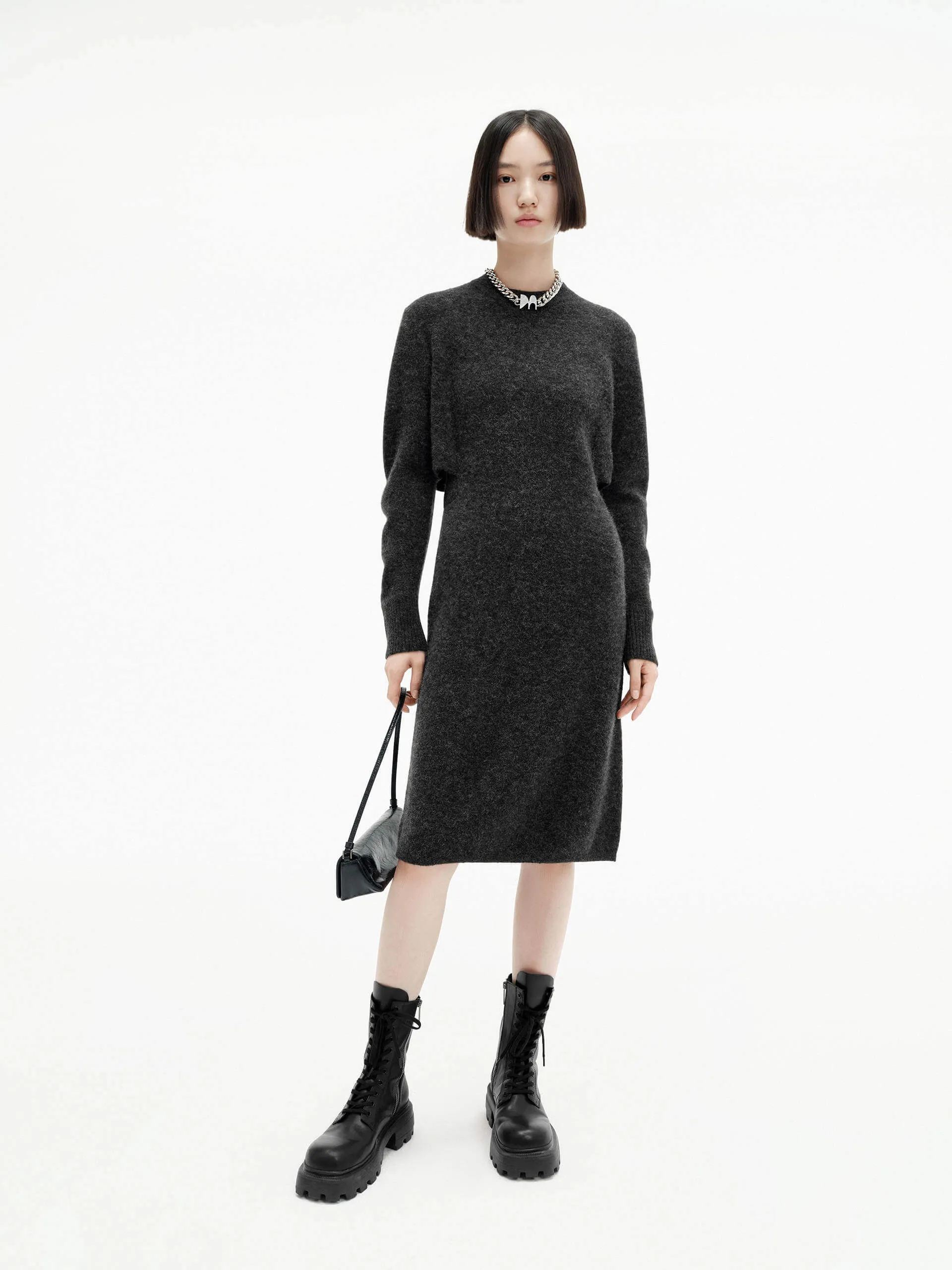 Cutout Waist Mid Dress sold by Mo&Co product image thumbnail 3