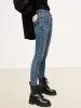 Double Waistline Skinny Cotton Jeans sold by Mo&Co