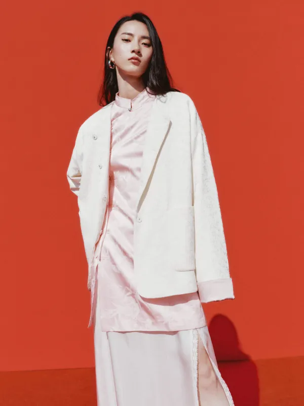 Structure Jacquard Coat sold by Mo&Co