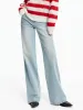 Light Blue Straight Jeans sold by Mo&Co