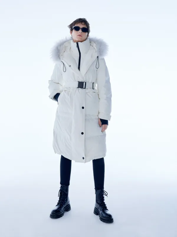 Hooded Down Quilted Ski Coat sold by Mo&Co