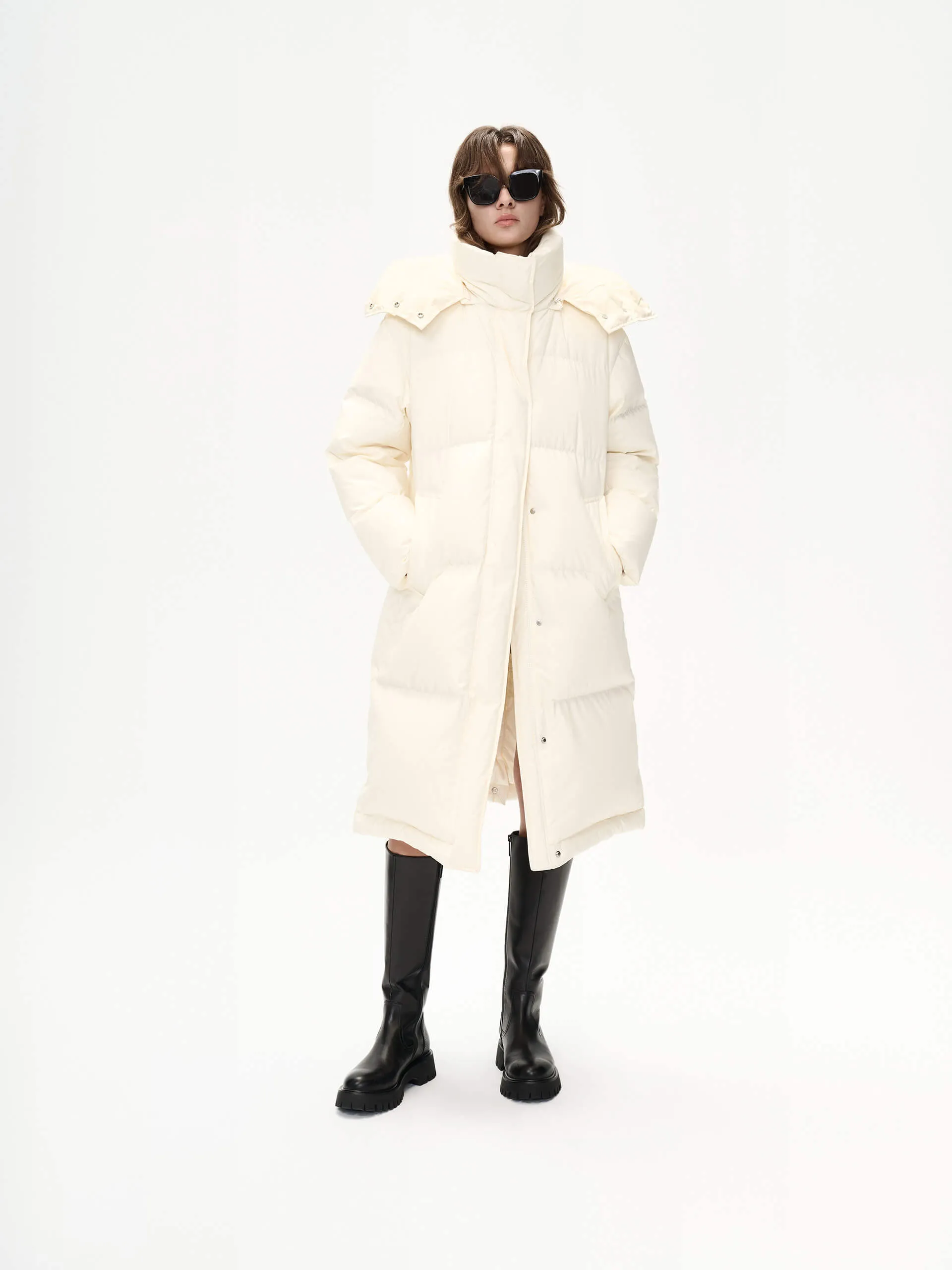 Hooded Quilted Down Coat sold by Mo&Co product image thumbnail 2