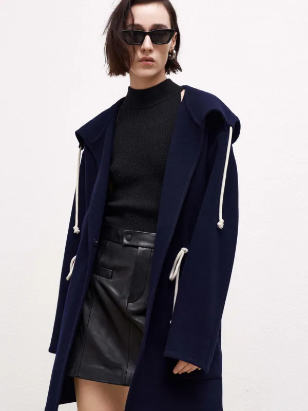 Adjustable Waistline Hood Coat sold by Mo&Co