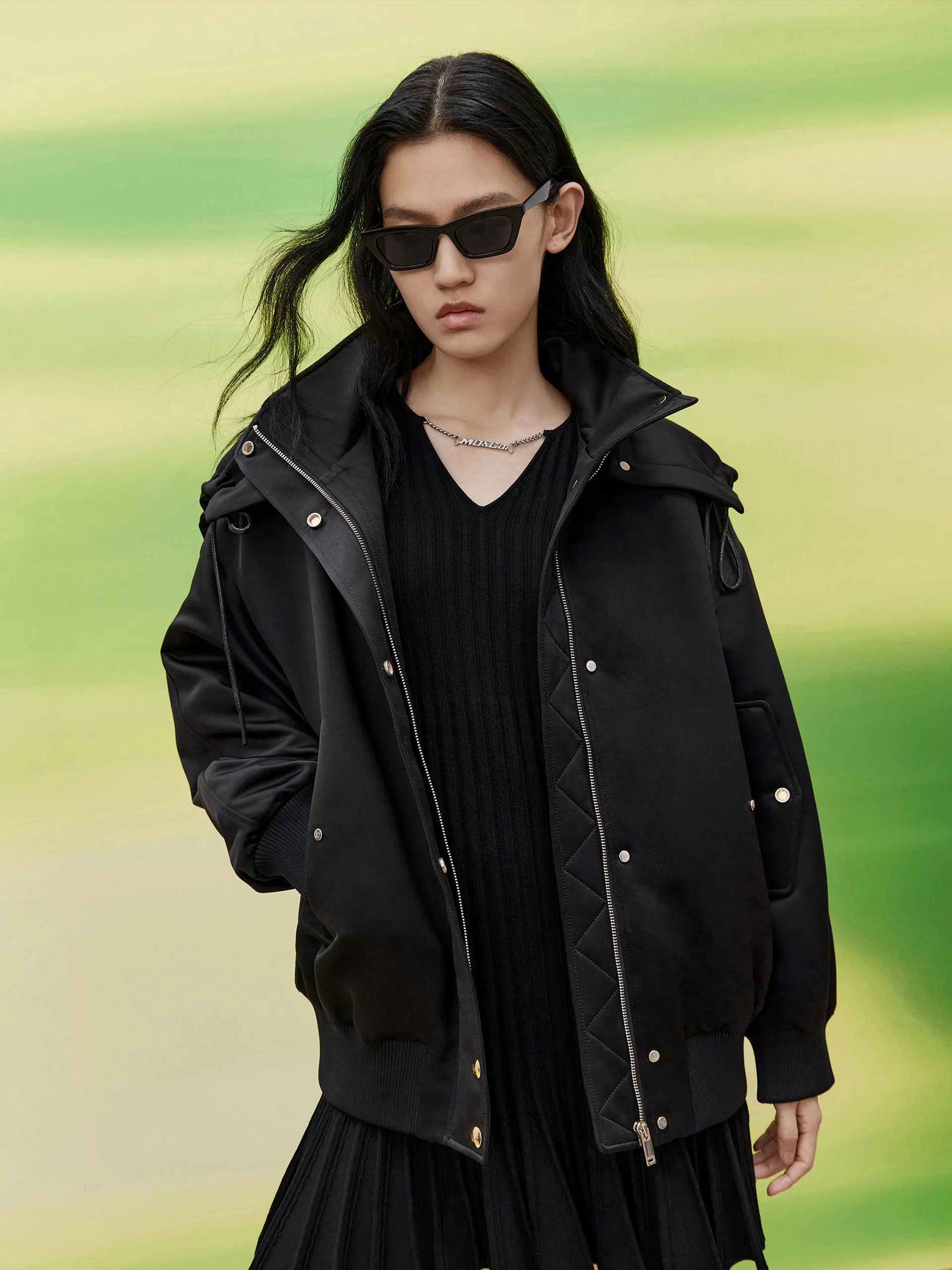 Deconstructed Hooded Jacket sold by Mo&Co product image thumbnail 3