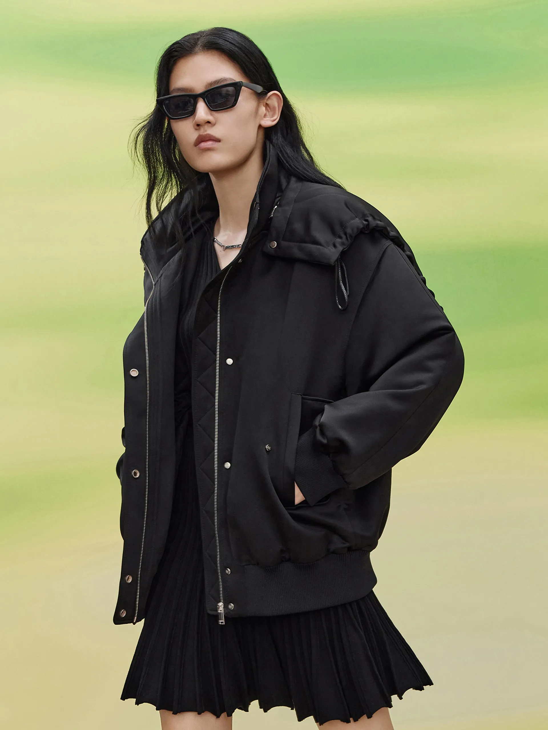 Deconstructed Hooded Jacket sold by Mo&Co