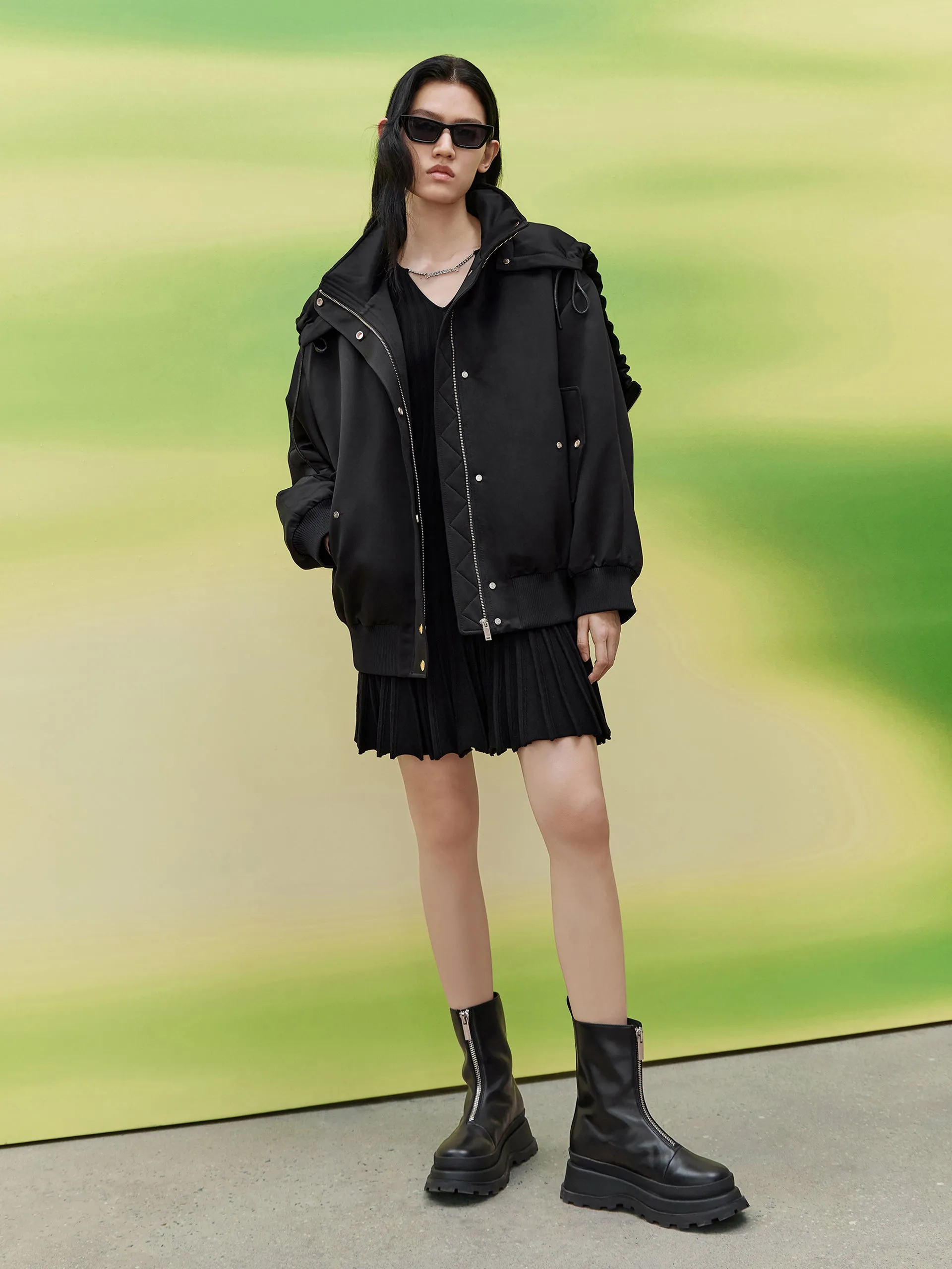 Deconstructed Hooded Jacket sold by Mo&Co product image thumbnail 2