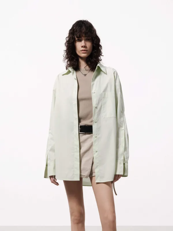 Button Sleeve Loose Shirt sold by Mo&Co