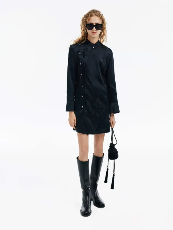 Silk Blend Jacquard Dress sold by Mo&Co