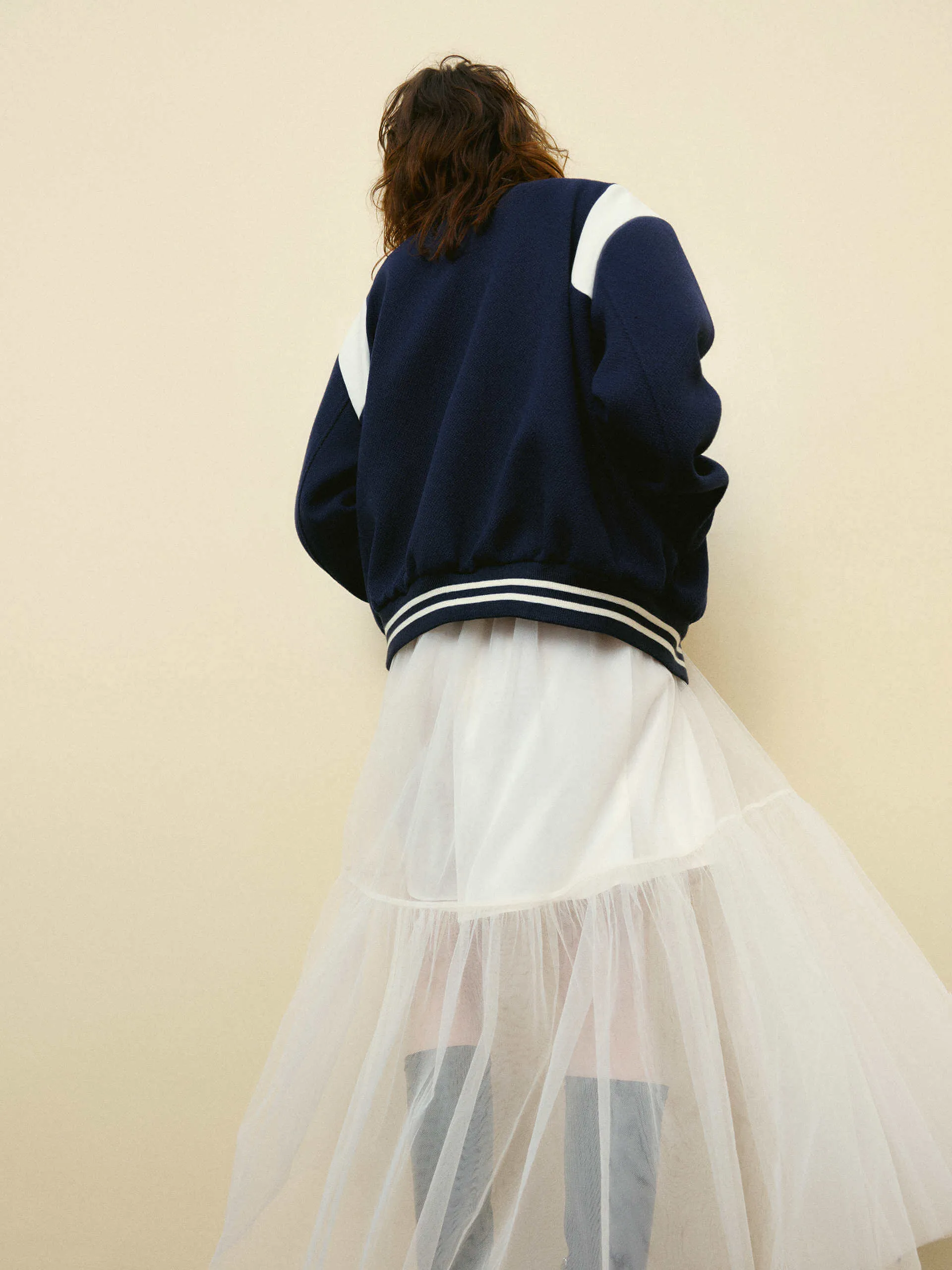 Elastic Tulle Midi Skirt sold by Mo&Co product image thumbnail 4