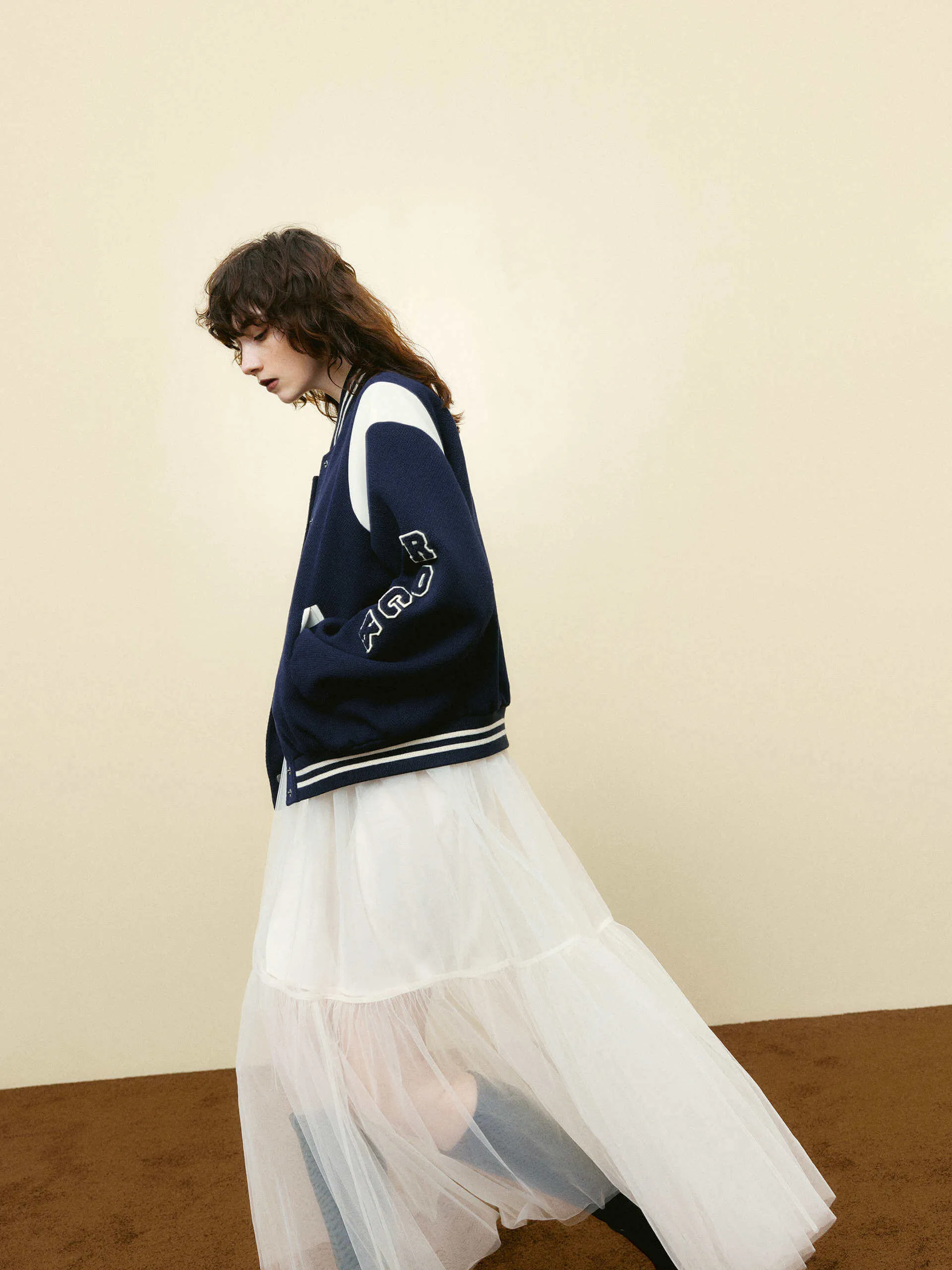 Elastic Tulle Midi Skirt sold by Mo&Co product image thumbnail 5