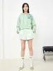 Rosebud Cropped Hooded Sweatshirt sold by Mo&Co