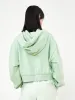 Rosebud Cropped Hooded Sweatshirt sold by Mo&Co