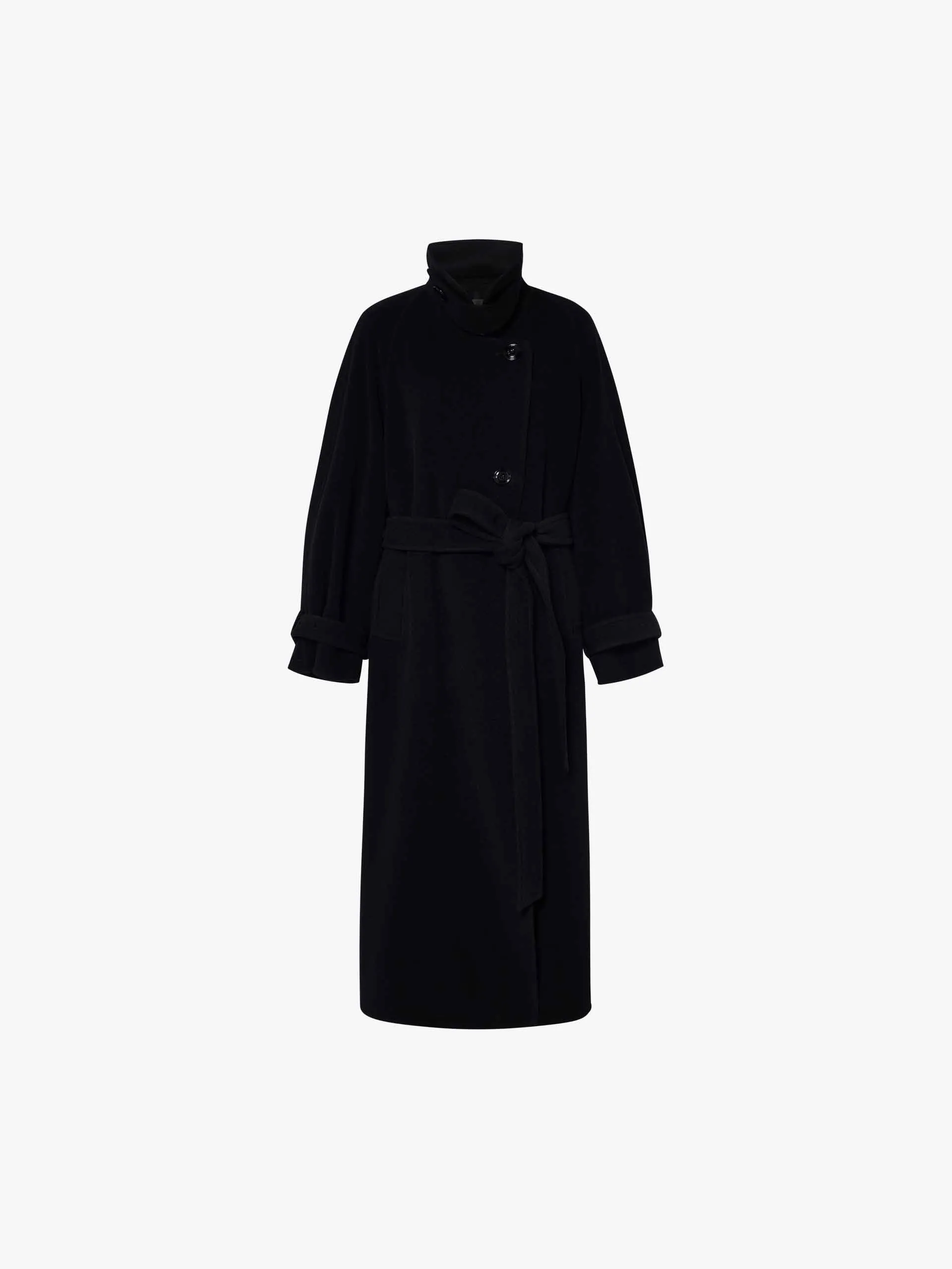 Belted Long Wool Coat sold by Mo&Co product image thumbnail 5