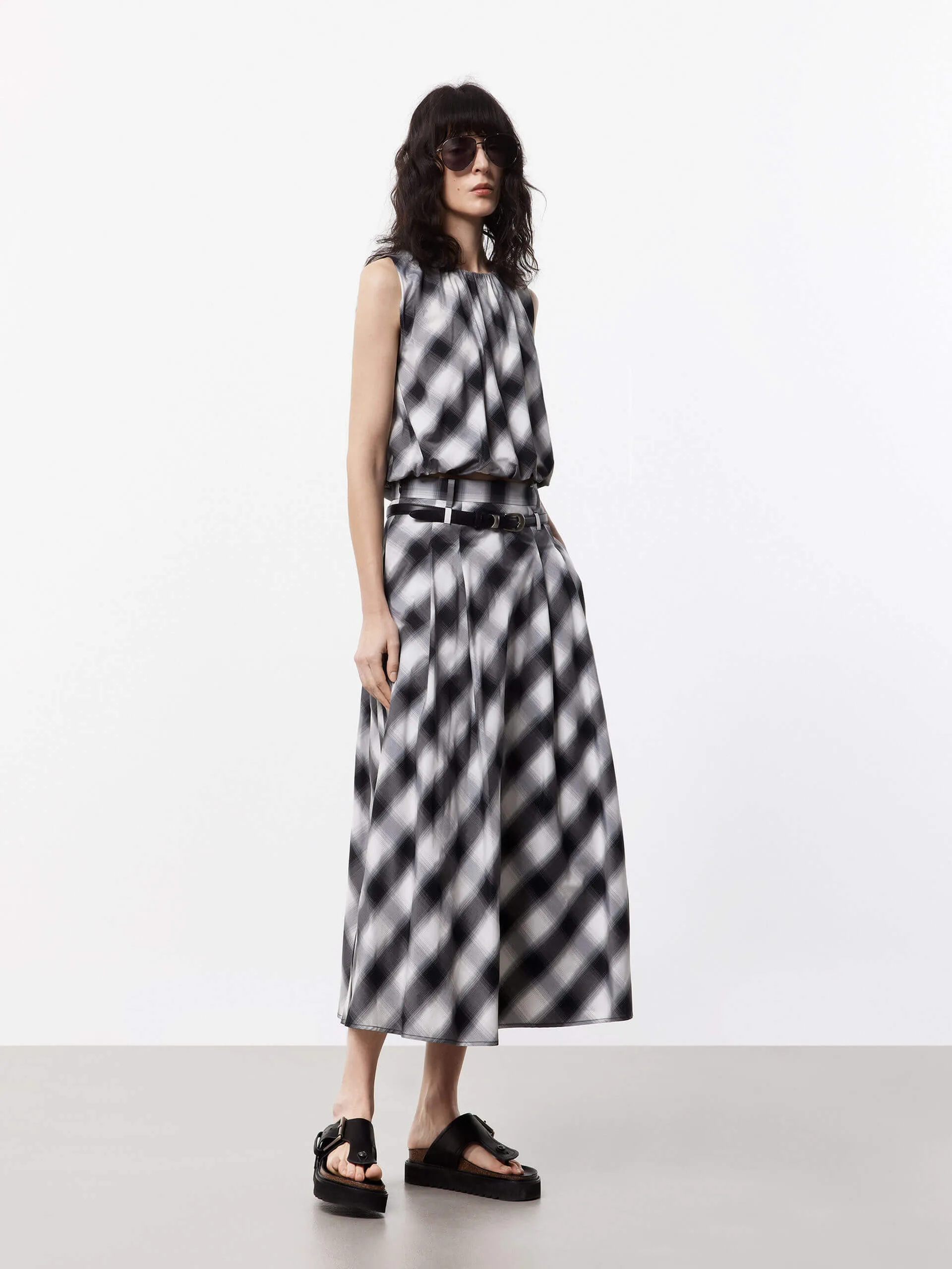 Sleeveless Checkered Top sold by Mo&Co product image thumbnail 2