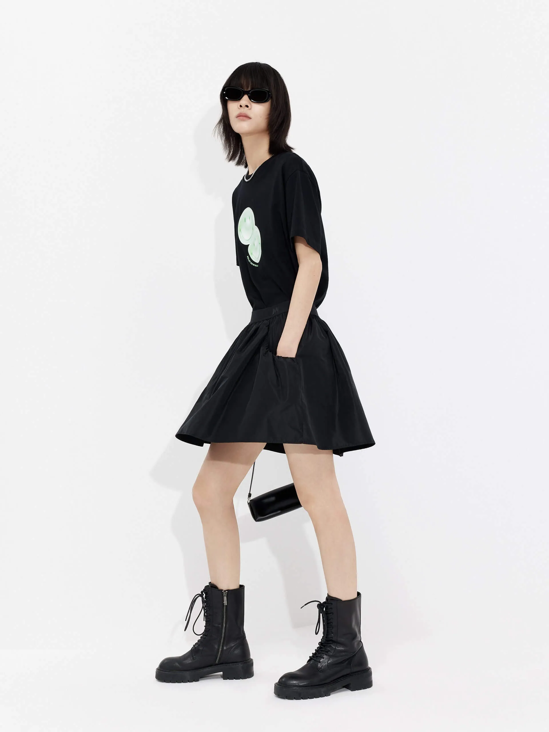 Elastic Waist Pleated Skirt sold by Mo&Co product image thumbnail 5