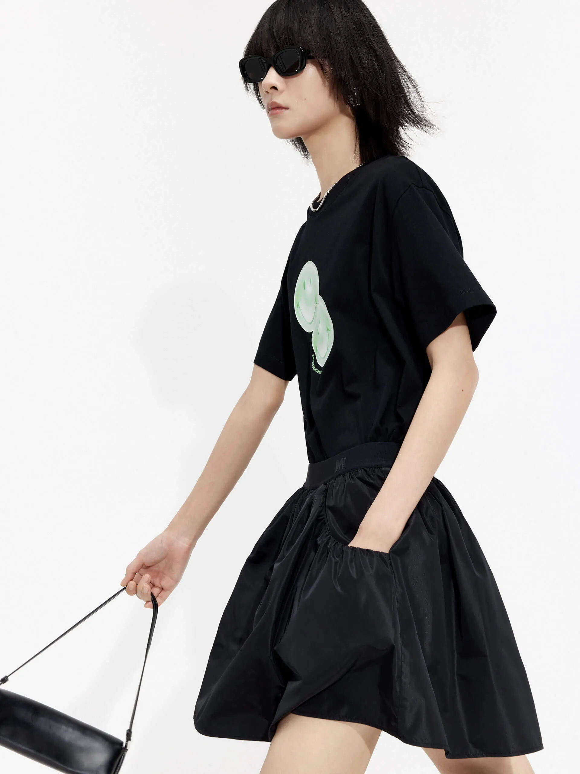 Elastic Waist Pleated Skirt sold by Mo&Co product image thumbnail 3