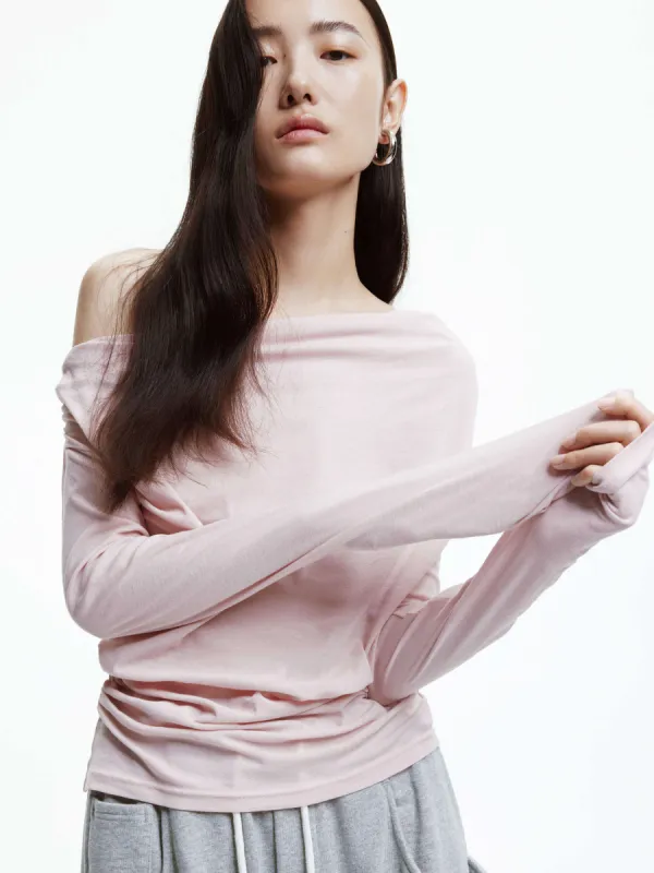 Cotton Off Shoulder Top sold by Mo&Co