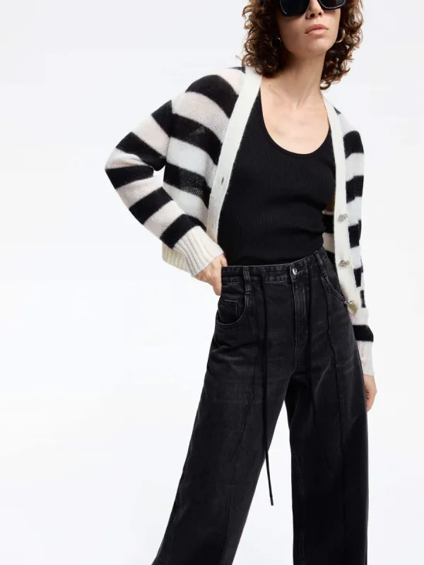 Mohair Blend Knit Cardigan sold by Mo&Co