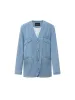 Metal Button Denim Jacket sold by Mo&Co